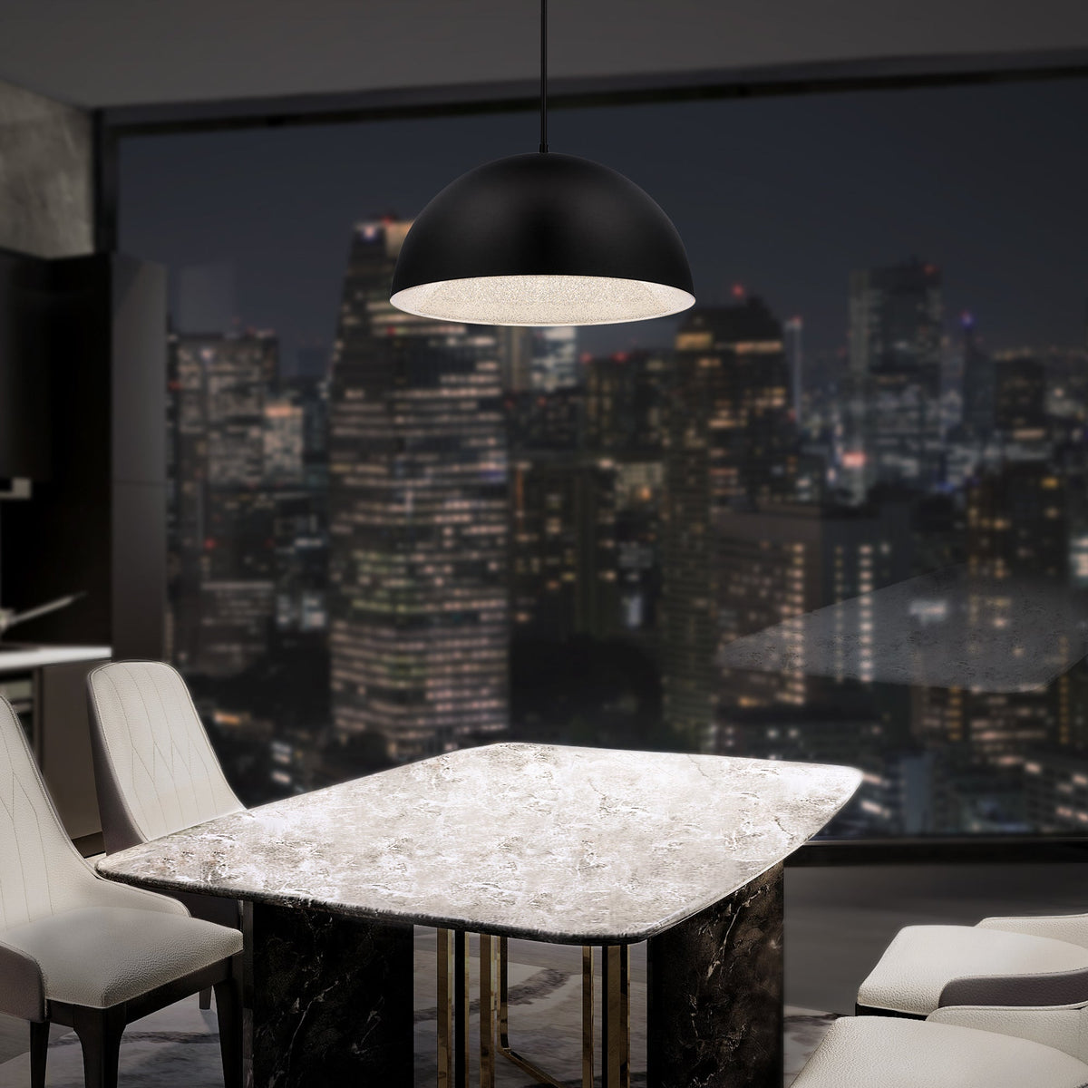 Crystal Dome Pendant Light