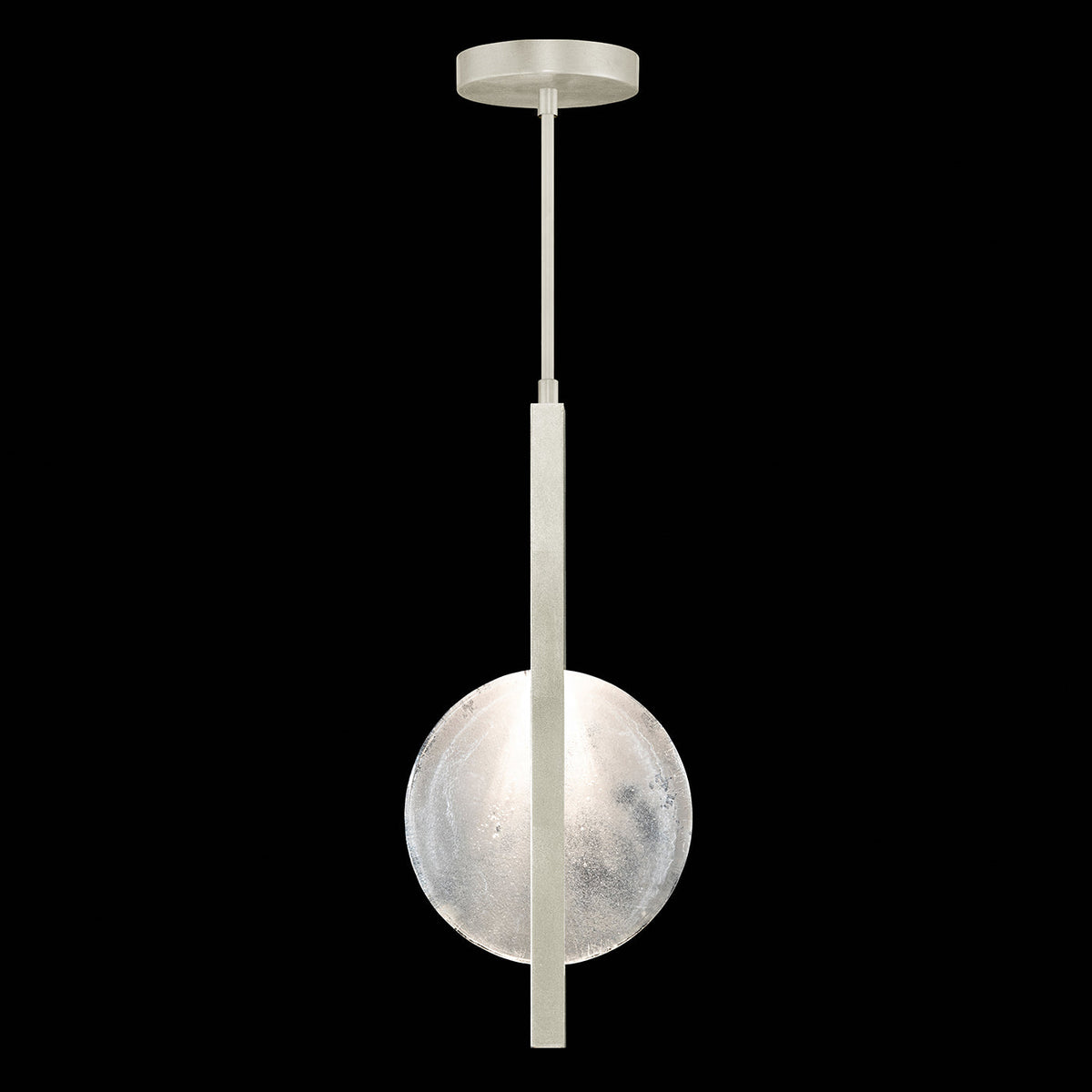 11-Inch Hand-Cast Glass Linear Pendant Light