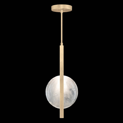11-Inch Hand-Cast Glass Linear Pendant Light