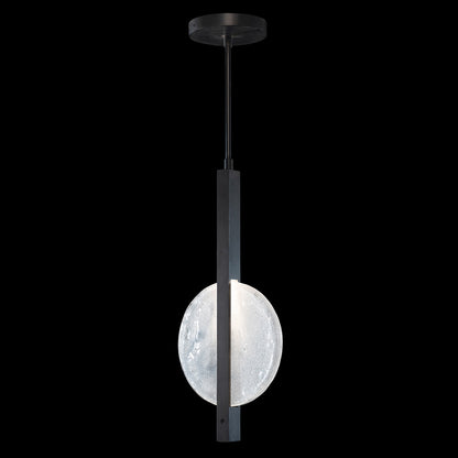 11-Inch Hand-Cast Glass Linear Pendant Light
