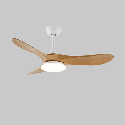 42/52-Inch Wood Blade LED Ceiling Fan Light