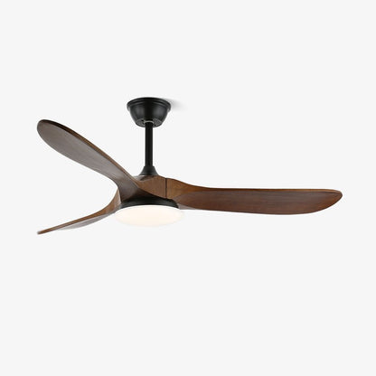 42/52-Inch Wood Blade LED Ceiling Fan Light