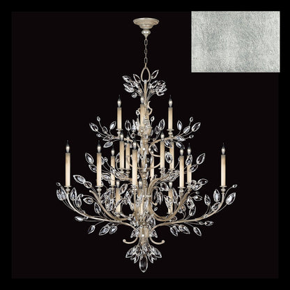 57-Inch Crystal Leaf Round Chandelier