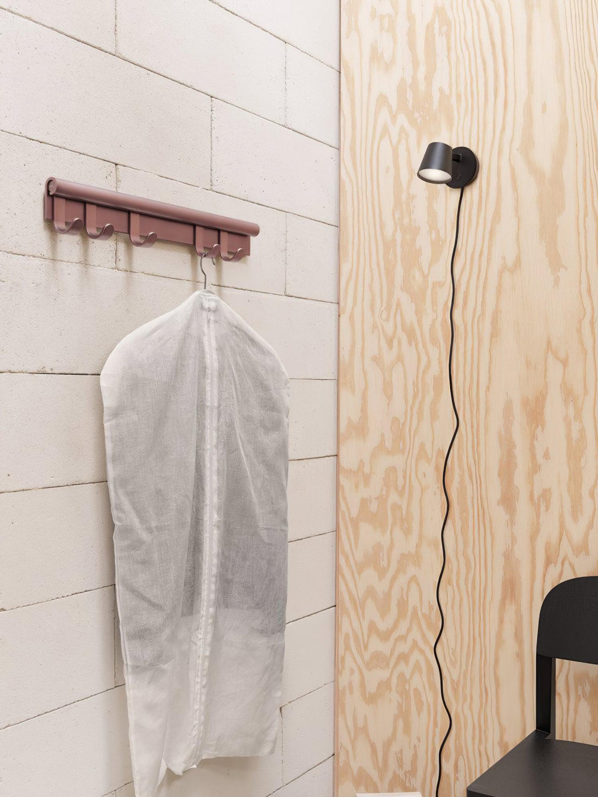 Adjustable Arm Integrated LED Wall Light / Set of 2 / White / Warm Light