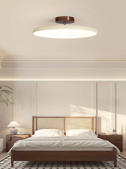 Adjustable Circular LED Ceiling Light / ∅ 15.7″ x H 3.5″ / Green / Warm Light