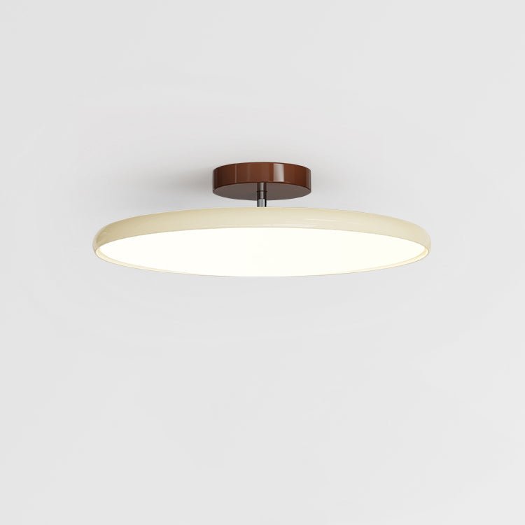 Adjustable Circular LED Ceiling Light / ∅ 19.7″ x H 3.5″ / Green / Warm Light