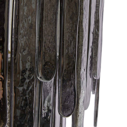 Blue Smoke Glass Waterfall Chandelier