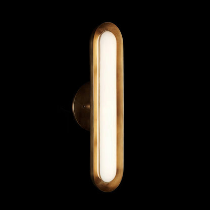 Frosted Capsule Integrated LED Wall Light / Set of 2 / Gold & Frosted white / Cool White