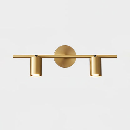 Rotatable 2-4 Light Brass Spotlight Wall Light