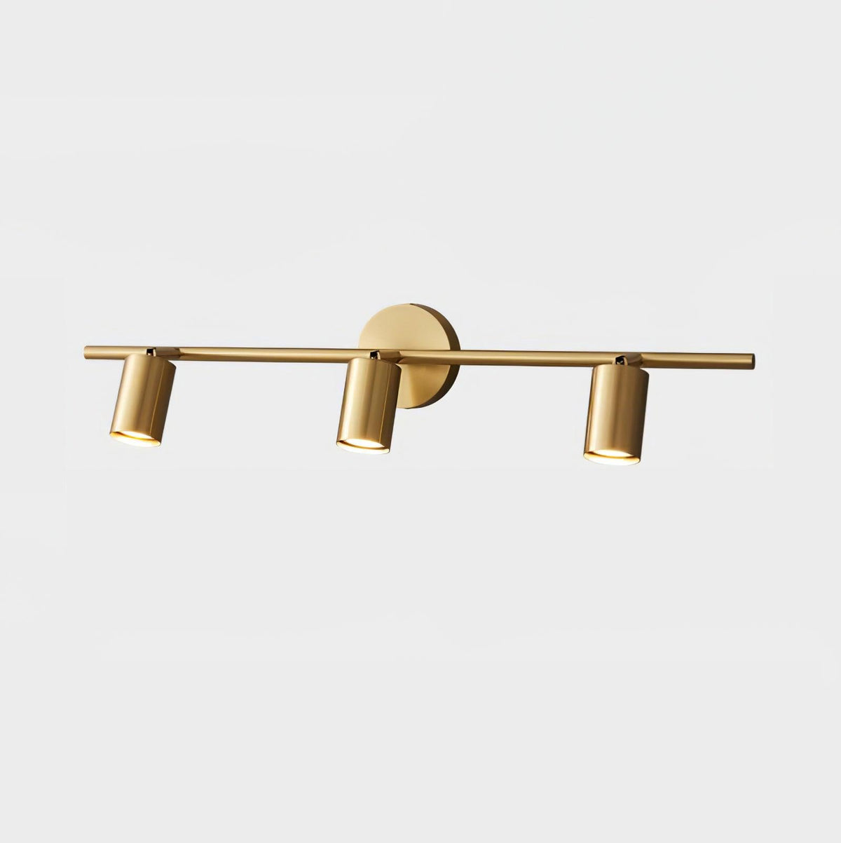 Rotatable 2-4 Light Brass Spotlight Wall Light