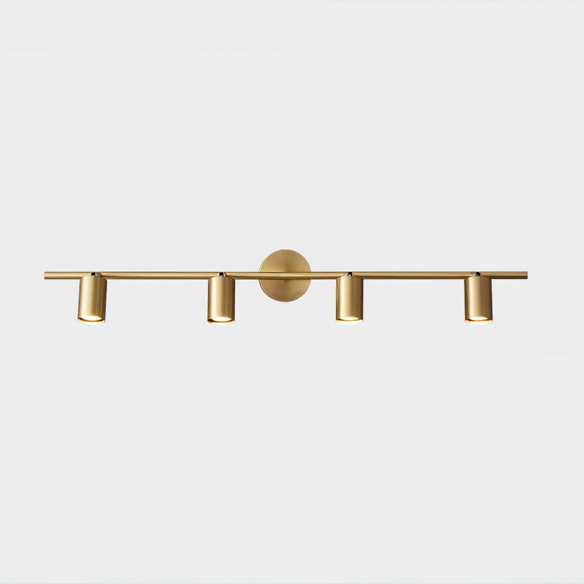 Rotatable 2-4 Light Brass Spotlight Wall Light