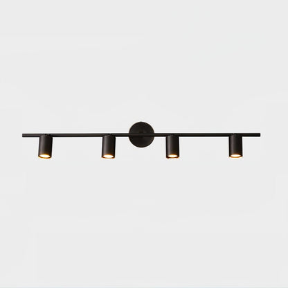 Rotatable 2-4 Light Brass Spotlight Wall Light