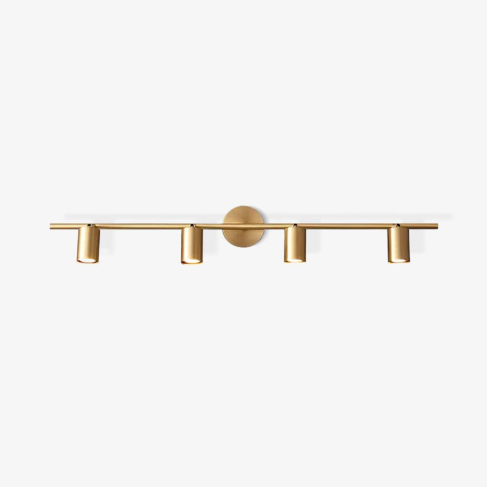 Rotatable 2-4 Light Brass Spotlight Wall Light / 3 lamps Set of 2 / Brass