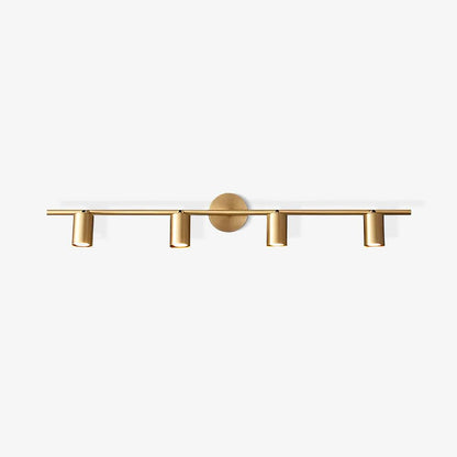 Rotatable 2-4 Light Brass Spotlight Wall Light / 3 lamps Set of 2 / Brass