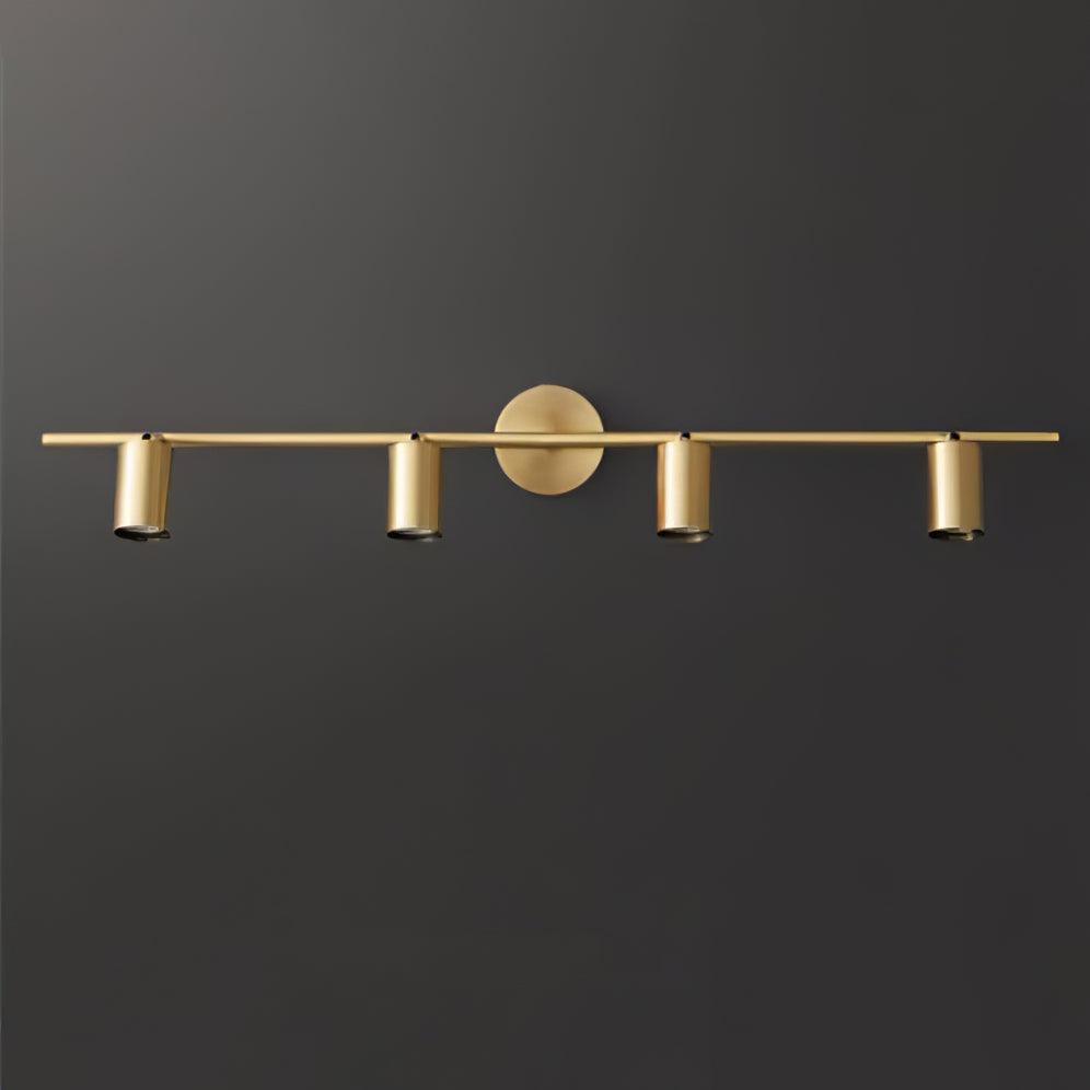 Rotatable 2-4 Light Brass Spotlight Wall Light / 3 lamps Set of 2 / Black brushed gold
