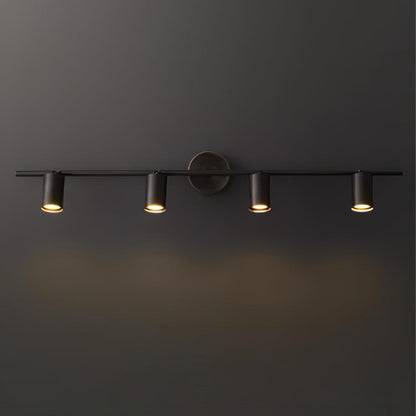 Rotatable 2-4 Light Brass Spotlight Wall Light / 4 lamps Set of 2 / Brass