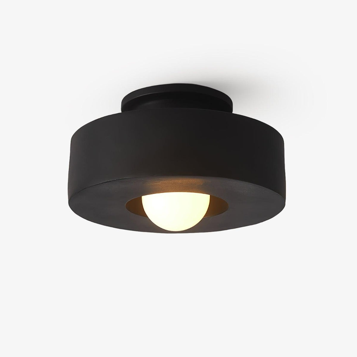 Stacked Resin Cylinder Ceiling Light / ∅ 11.8″ x H 5.9″ / Dia 30cm x H 15cm / Red