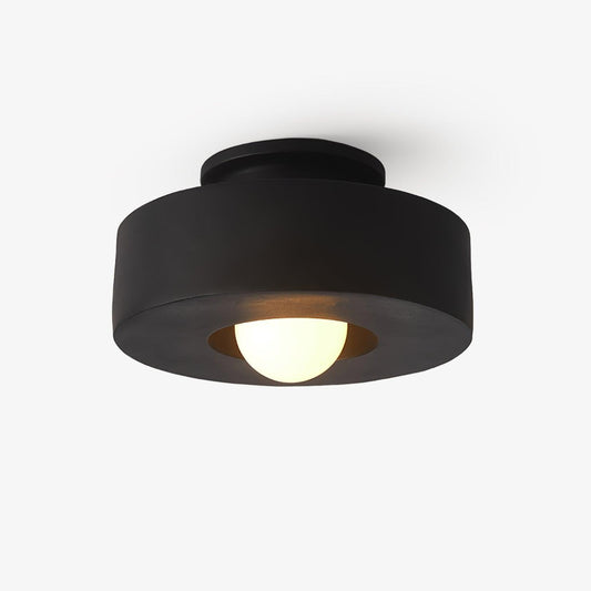 Stacked Resin Cylinder Ceiling Light / ∅ 11.8″ x H 5.9″ / Dia 30cm x H 15cm / Red