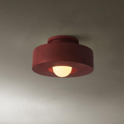 Stacked Resin Cylinder Ceiling Light